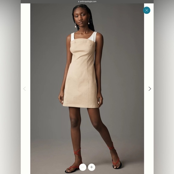 Maeve Dresses & Skirts - #250 NWT Maeve by Anthropologie Tan Mini Dress Size 1X